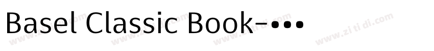 Basel Classic Book字体转换